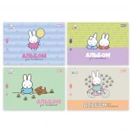 Альбом для рисования 12 листов скоба с перфорацией Miffy 130645 YES