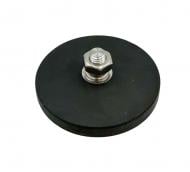 Магніт неодимовий 66х8 мм N38 13 кг в гумовій оболонці з болтом