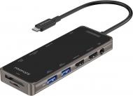 USB-хаб Promate PrimeHub-Pro 11-в-1 USB-C PD/HDMI/VGA/2xUSB 3.0/2xUSB 2.0/RJ45/SD/MicroSD/AUX 3.5 мм