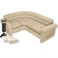 Надувной диван Угловой диван Intex 68575-2, 257 х 203 х 76 см, с подушками и ручным насосом