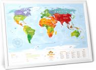 Интерактивная карта мира Travel Map Kids Animals (тубус)