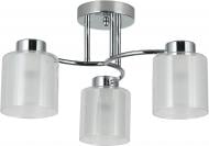 Люстра стельова Sensio Circinus 3x40 Вт E27 хром/білий ALG-07561/3