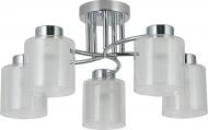 Люстра стельова Sensio Circinus 5x40 Вт E27 хром/білий ALG-07561/5