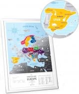 Скретч карта Європи "Travel Map Silver Europe" (тубус)