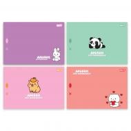 Альбом для малювання 20 аркушів скоба з перфорацією Fluffy fiends 130651 YES