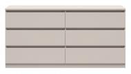 Комод BRW TETRIX 6ш 1500x755x450 мм кашемир/кашемир S442-KOM6S-UKA