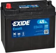 Аккумулятор автомобильный EXIDE Excell 45Ah 330A 12V «+» слева (EB455)