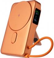 Повербанк Gelius Fluxen Magnetic Wireless Charge GP-PBW120 Qi2 15W 10000 mAh orange (00000101783)