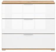 Комод BRW ZELE 3ш 950x860x410 мм дуб вотан/белый глянец S383-KOM3S-DWO/BIP