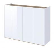 Комод EASY 1260x950x400 мм дуб скандинавский/белый глянец