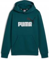 Джемпер Puma ESS+ 2 COL BIG LOGO HOODIE FL B 58698708 р.152 зеленый