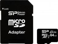 Карта памяти Silicon Power microSDXC 64 ГБ UHS Speed Class 1 (U1) Elite (SP064GBSTXBU1V10)