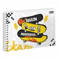 Альбом для рисования 20 листов спираль с перфорацией Skateboards 130630 YES