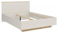 Кровать BRW GLAMOUR 160x200 см кашемир/дуб маувелла