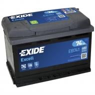 Акумулятор автомобільний EXIDE Excell 74Ah 680A 12V «+» ліворуч (EB741)