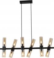 Люстра підвісна Sensio Borealis 12x40 Вт E14 чорний/амбер ALG-74783/12L