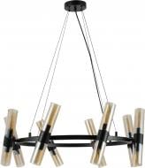 Люстра подвесная Sensio Borealis 16x40 Вт E14 черный/амбер ALG-74783/16R