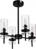 Люстра потолочная Sensio Canis 4x40 Вт E14 черный/прозрачный ALG-74590/4