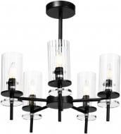 Люстра стельова Sensio Canis 5x40 Вт E14 чорний/прозорий ALG-74590/5