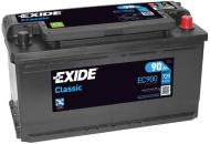 Акумулятор автомобільний EXIDE Classic 90Ah 720A 12V «+» праворуч (EC900)