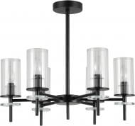 Люстра стельова Sensio Canis 6x40 Вт E14 чорний/прозорий ALG-74590/6