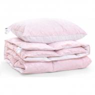 Набір пуховий №1965 Bio-Pink Демі 50% пух (подушка 50*70 м'яка) ковдра 140x205 см MirSon pink