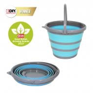 Відро звичайне Spear & Jackson силіконове складане BUCKETB 10 л синій