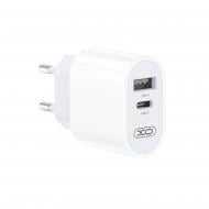 Мережевий зарядний пристрій Xo L97 USB-A, USB-C 12W White (L97.white)