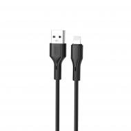 Кабель Xo NB230-Ai USB to Lightning 2.4А 1 м black (NB230-AI.black)