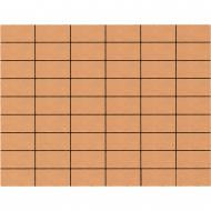 Тротуарная плитка Золотий Мандарин Кирпич стандартный без фаски 100х200х60 мм персиковый