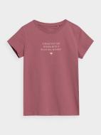 Футболка 4F TSHIRT 4FJSS23TTSHF1024-56S р.140 розовый