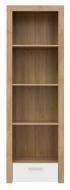 Стеллаж BRW BALDER 1ш 1920х620х390 мм дуб ривьера / белый глянец S382-REG1S-DRI/BIP