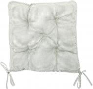 Подушка на стілець Клітка салатова 40x40 см La Nuit