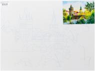 Полотно Етюд на картоні з контуром Міста Прага 30х40 бавовна акрил 4820149889955