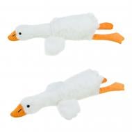 Мягкая игрушка Shantou Гусь 40 см белый с оранжевым E1020