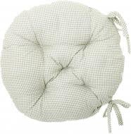 Подушка на стул Клетка салатовая d 40 см La Nuit