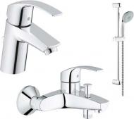 Набор смесителей Grohe Eurosmart 2018 (33265002+33300002+27926001)