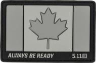 Нашивка 5.11 Tactical Canada Flag Patch Charcoal