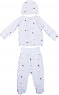 Комплект детской одежды Фламинго белый с принтом р.62 473-1009