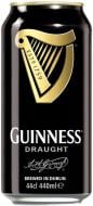 Пиво Guinness Draught темное фильтрованное ж/б 4,1% 0,44 л