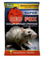 Родентицидний засіб від гризунів Red Fox super 250 г