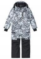 Комбінезон унісекс Reima Purnumukka р.164 білий із чорним 530015B-0111