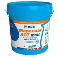 Краска бактерицидная акриловая Mapei Mapecoat ACT Matt Base T мат 4 л