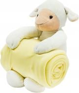 Плед с игрушкой Yellow Sheep 130x170 см желтый