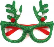 Очки карнавальные 15 см разноцветный