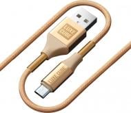 Кабель Luxe Cube Armored USB micro to USB 1 м золотой (8886669689204)