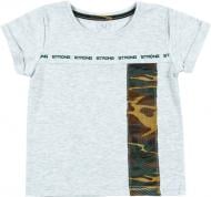 Футболка для хлопчиків Фламінго р.116 сірий із малюнком 704-416