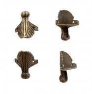Ножки декоративные старая латунь 48х37 мм 4 шт.