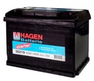 Акумулятор автомобільний Hagen Hagen 6СТ-62 62Ah 540A 12V 56221 «+» ліворуч (56221)