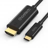 Кабель Choetech Type-C - HDMI (CH0019-BK-V3) 1,8 м чорний (CAB-CHOE-TYPC-HDMI-1)